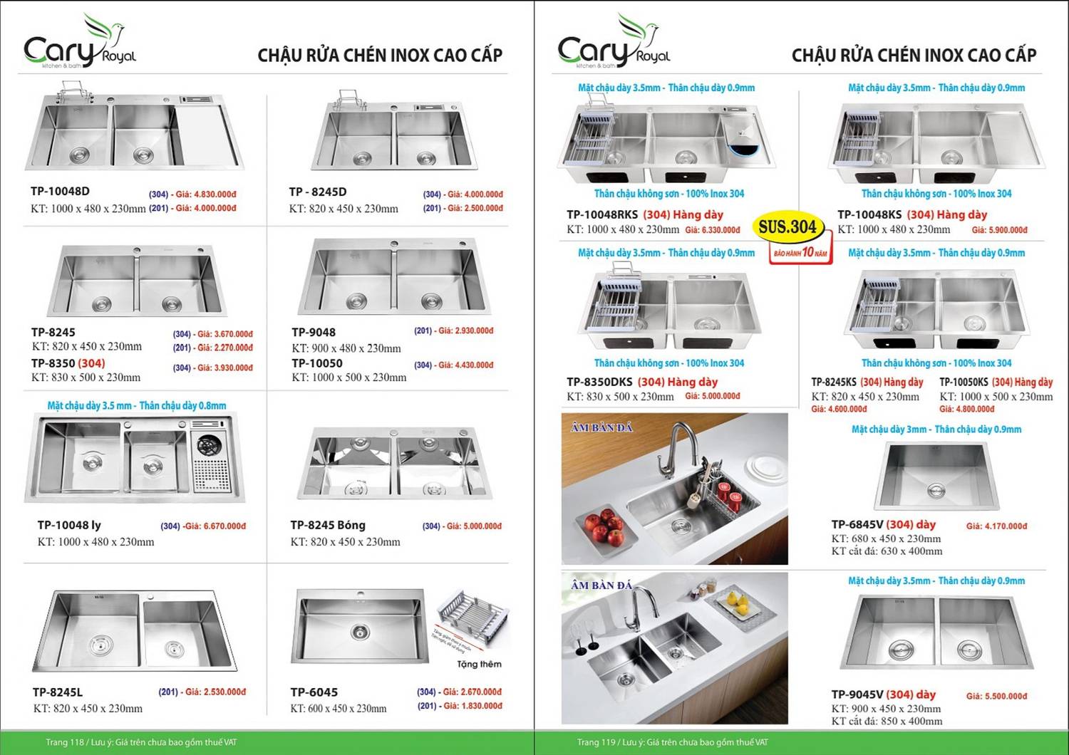 Thiết bị vệ sinh CARY ROYAL Catalogue và Bảng giá mới nhất 2024 - 2025 /Page 60
